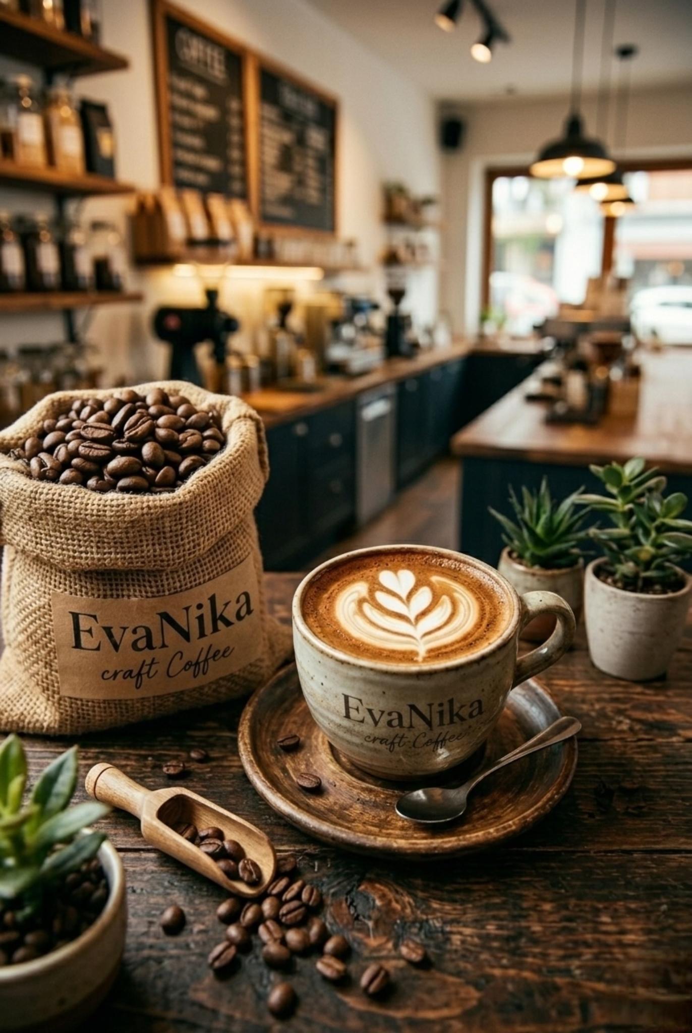 EvaNika coffee shop atmosphere
